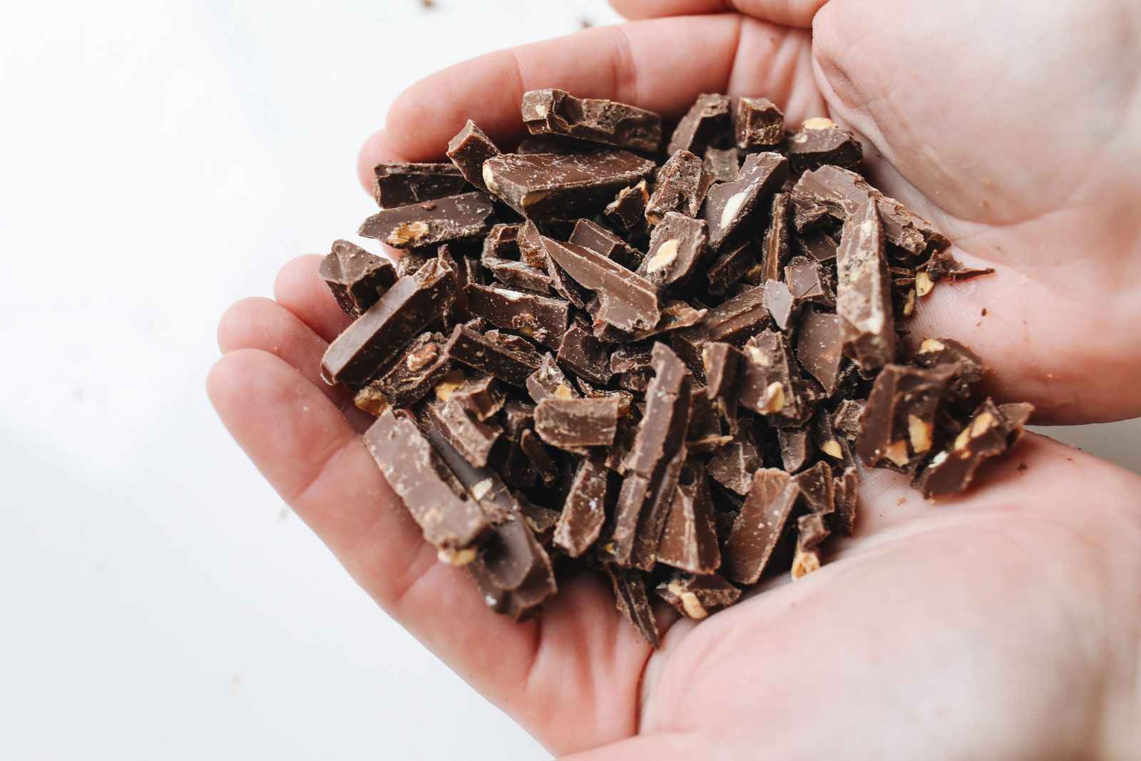 Chocolat noir en petite quantité, collation saine